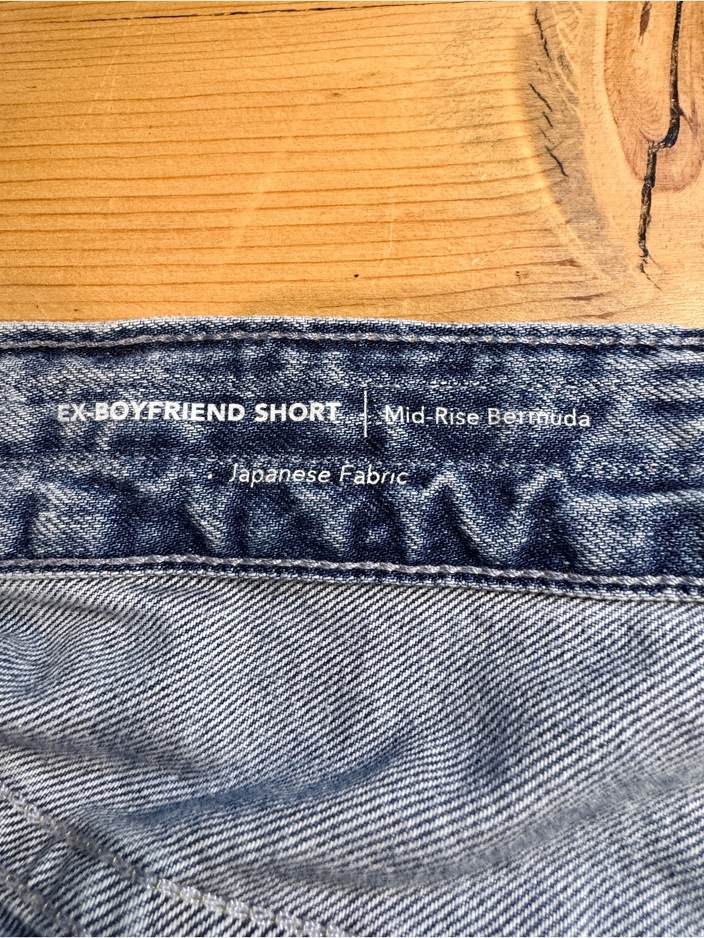 AG Adriano Goldschmied Ex Boyfriend Shorts Denim Mid_Rise Bermuda Women 33 NWT - Picture 2 of 6